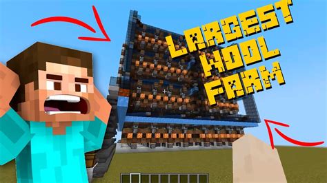Largest Sheep Shearing Wool Farm The Minecraft Survival Guide Youtube