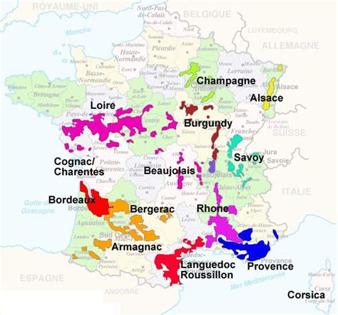Wine Map Of France Discover The Wine Regions Of France