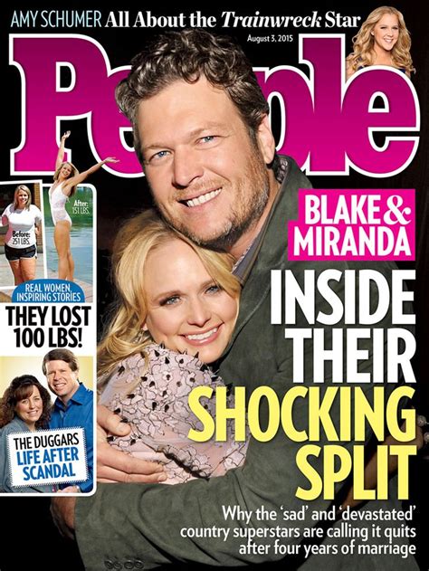 In This Weeks People Blake And Mirandas Divorce What Went Wrong Miranda Lambert Blake