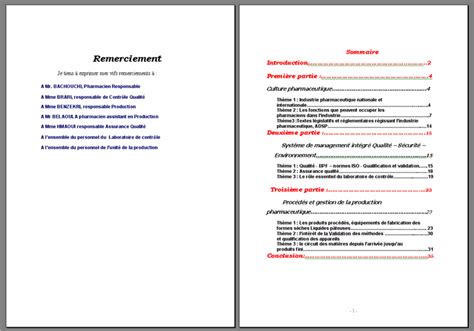 Exemple De Rapport De Stage 3eme En Pharmacie Gratuit Hadiselamet
