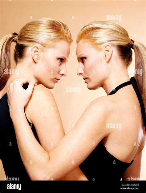 Model Released Identical Twin Sisters Genetically Identical Monozygotic Twins Arise When A