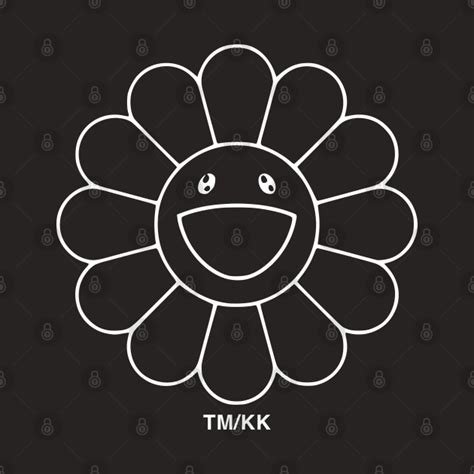 Smiling Flower Hypebeast Mask Black Murakami Pin Teepublic