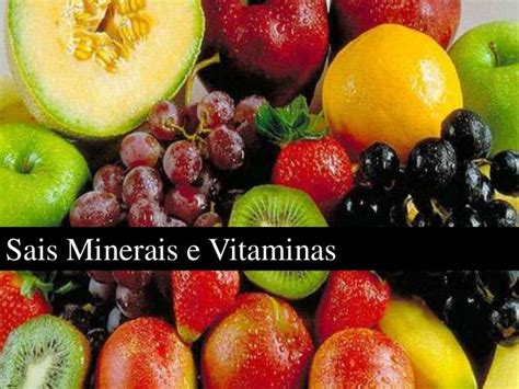 Sais Minerais E Vitaminas