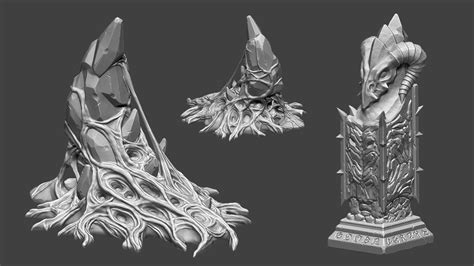 Prop Sculpting Darksiders 2 Fan Art 02 Kwono Kang Props Concept