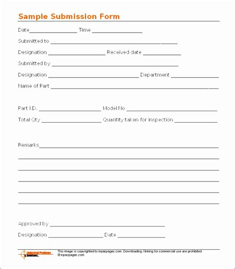 Submission Form Template