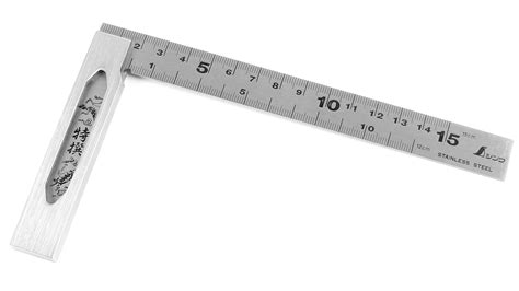 Business Hand Tools 10 Inch 250mm Steel Try Square Precision Right