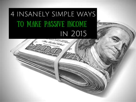 Passive Income Ideas For 2015 Suburban Finance