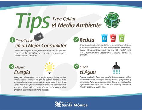 Tips Para El Cuidado Del Medio Ambiente Ese Santa Monica