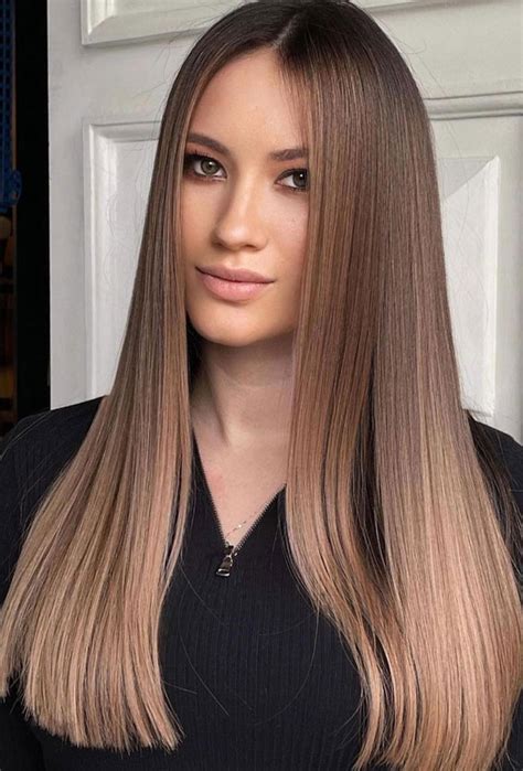 50 Autumns 2022 Hair Colour Trends Sleek Ombre Ash Brown