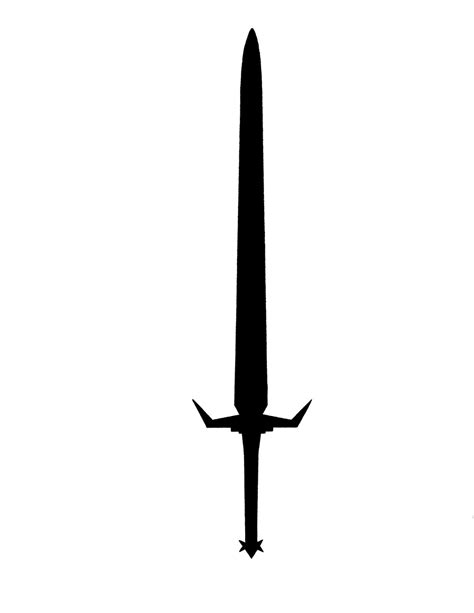 Sword Silhouette Clipart Best