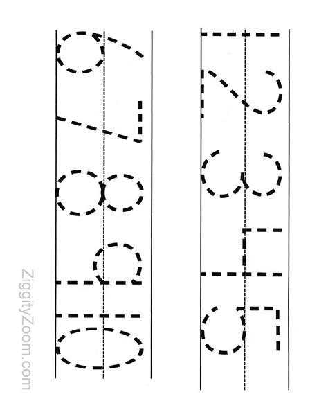 Printable Numbers Tracing Worksheet For Preschool Preschool
