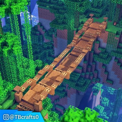 Minecraft Jungle Bridge Design Minecraft Minecraft Designs