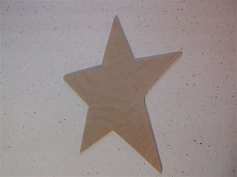Unfinished Wooden Star Wooden Primitive Star Craft Supplies Etsy