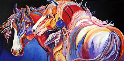 Paint Horse Colorful Spirits Painting By Jennifer Godshalk