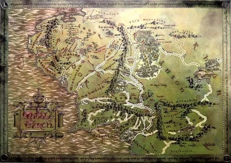 Map Of The Lord Of The Rings World Draw A Topographic Map Riset