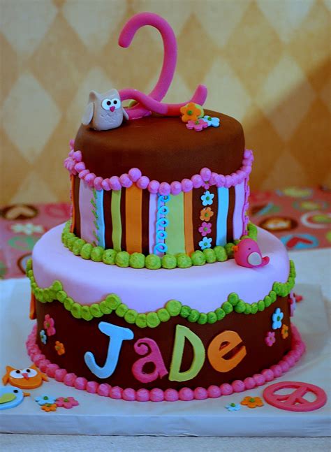 Cakefilley Groovy 2nd Birthday Cake