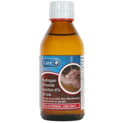 Hydrogen Peroxide 6 30 Vols 200ml Skin Cleanser