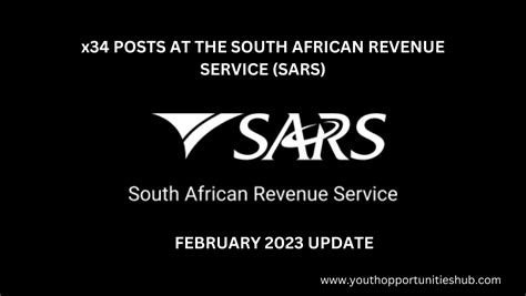 February 2023 Update X34 Posts At The South African Revenue Service