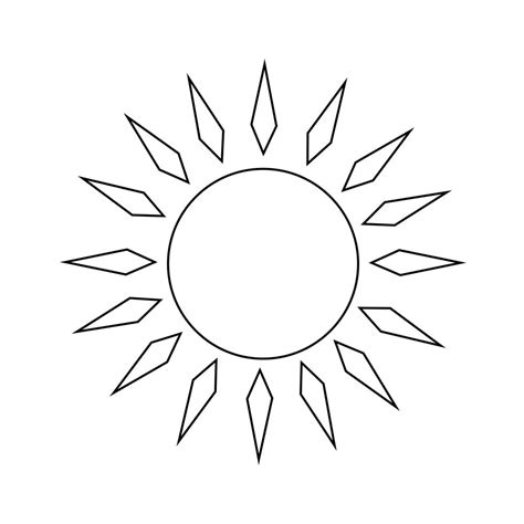 Zeichen Der Sonne Symbol 569492 Vektor Kunst Bei Vecteezy