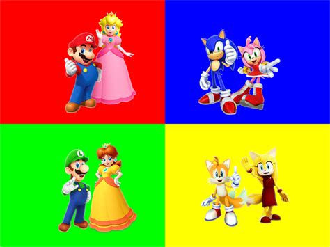 Mario And Sonic At The Double Date 2 By 9029561 On Deviantart