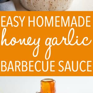 Homemade Honey Garlic Barbecue Sauce The Busy Baker