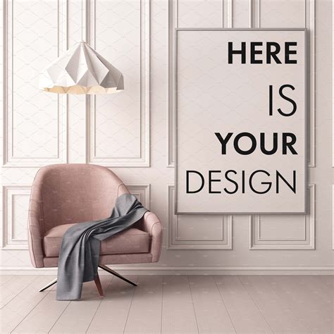 Mockups Posters In The Interior Interior Design Quotes Hipster