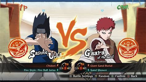 Sasuke Vs Gaara Naruto Shippuden Ultimate Ninja Storm 4 Youtube