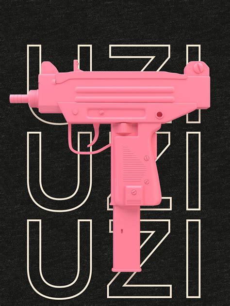 Pink Uzi T Shirt By Williamfoster90 Redbubble
