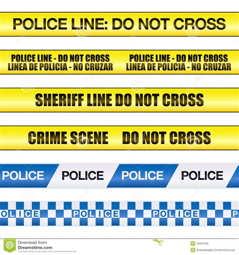 Police Line Do Not Cross Stock Photo - Image: 16344730