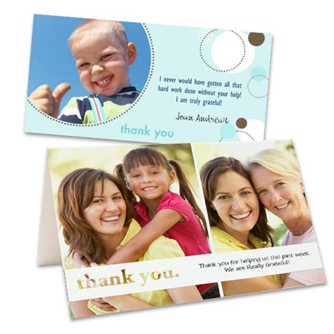 Thank You Cards With Photo Custom Photo Thank You Cards Winkflash