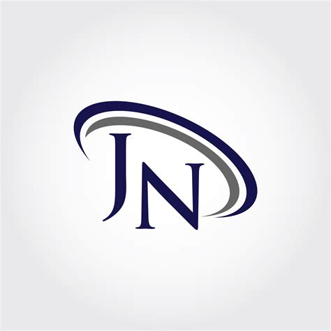 Monogram Jn Logo Design By Vectorseller Thehungryjpeg