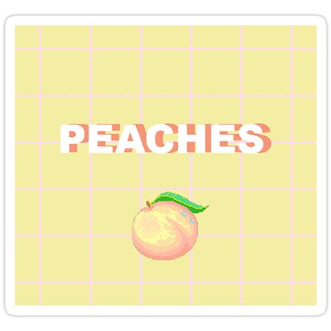 Peaches Aesthetic Stickers By Littlekitquartz Redbubble