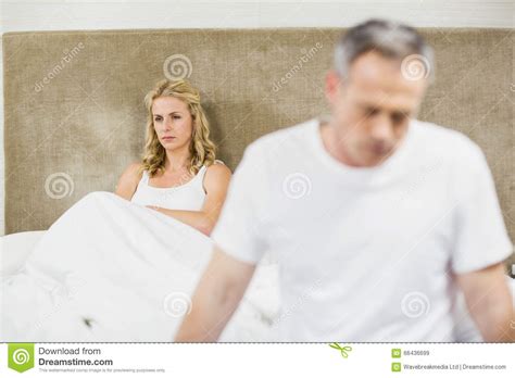 Upset Couple Sulking Each Other Stock Image Image Of Annoyed