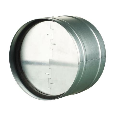 Backdraft Damper 8 In Galvanized Steel Round With Rubber Seal Hvac