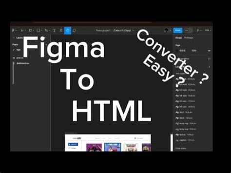 Converter Figma Design To Html Code Automation Youtube