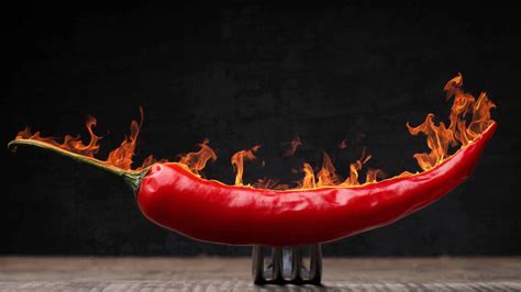 Chili Pepper On Fire Uhd 4k Wallpaper Pixelzcc