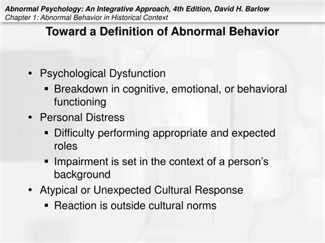 Ppt Chapter 1 Abnormal Behavior In Historical Context Powerpoint