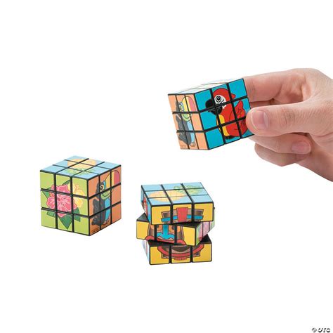 Tropical Luau Mini Puzzle Cubes 12 Pc Discontinued