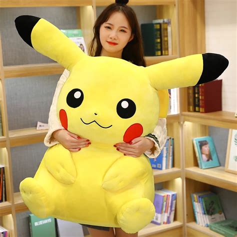 Toys 10 Large Stuffed Dolls Pokemon Anime Pikachu Soft Plush Animal
