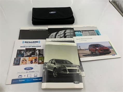 2016 Ford Escape Owners Manual Handbook Set With Case Oem A03b20034