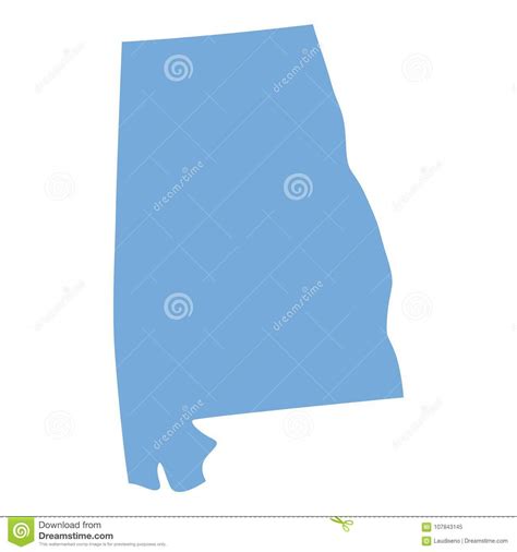Alabama State Map Stock Vector Illustration Of Globe 107843145