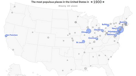 Map How The Biggest Cities In The United States Have