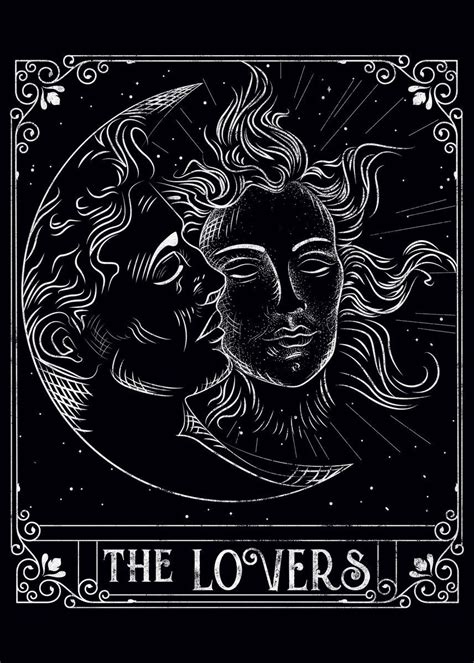 The Lovers Tarot Card Poster By Elizabeth Ford Displate The