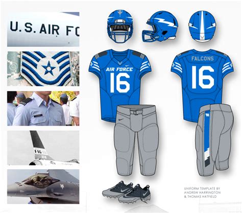 I know the service academies aren't exactly known for being able to hang with the big boys when it comes to college football, but i would never bet against a team with unis this fresh. Air Force Falcons Football - Brand Identity - Concepts ...