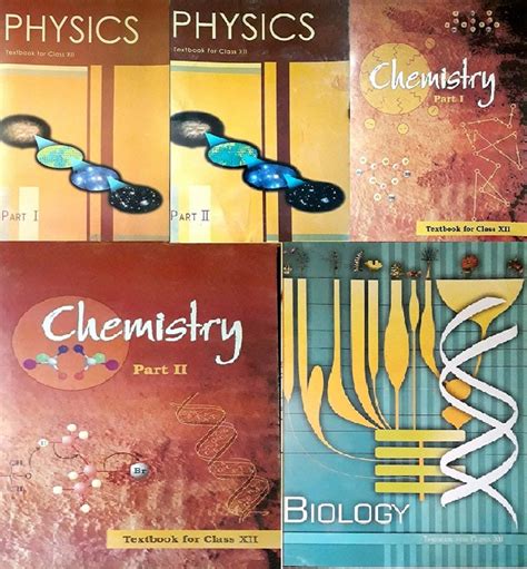 Ncert Textbooks Class 12th Physics Part 1and2 Chemistry Part 1and2 And