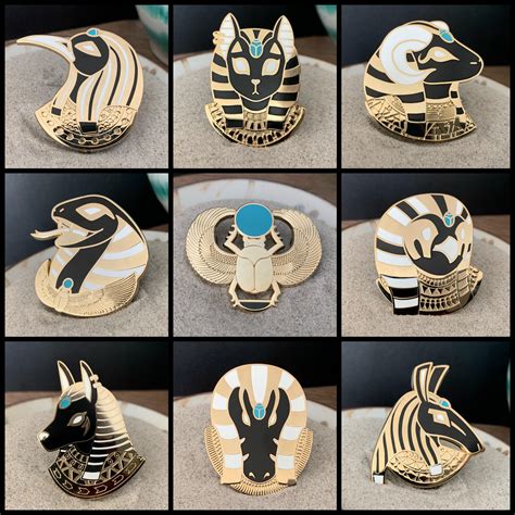 I Designed Egyptian Gods Themed Enamel Pins~ 🥰 Mythology