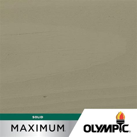 Olympic Maximum 1 Gal Heritage Gray Solid Color Exterior Stain And
