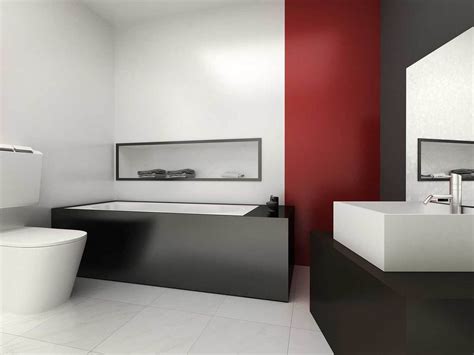 Primary bathrooms | powder rooms. 60 Red Bathroom Ideas Huge Image Gallery! - Home Decor Bliss