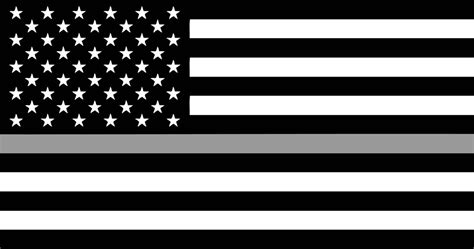 Thin Silver Line American Flag Svg File Etsy