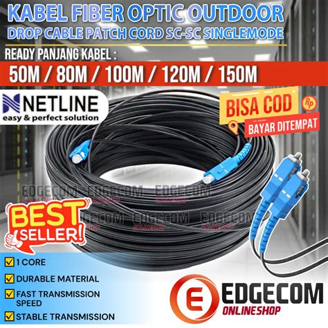 Jual Kabel Fo Fiber Optic Sc Sc Single Core 150 Meter Netline Shopee
